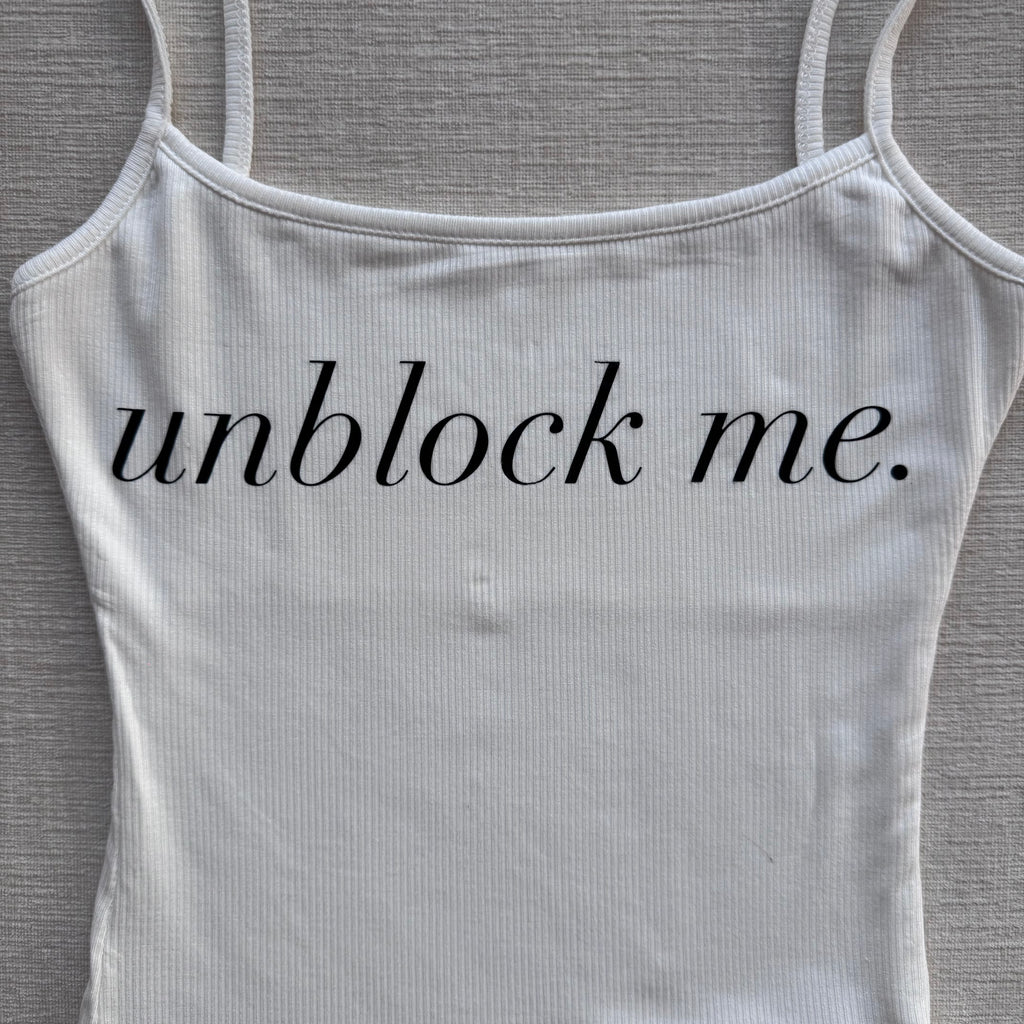 Unblock me strappy tank