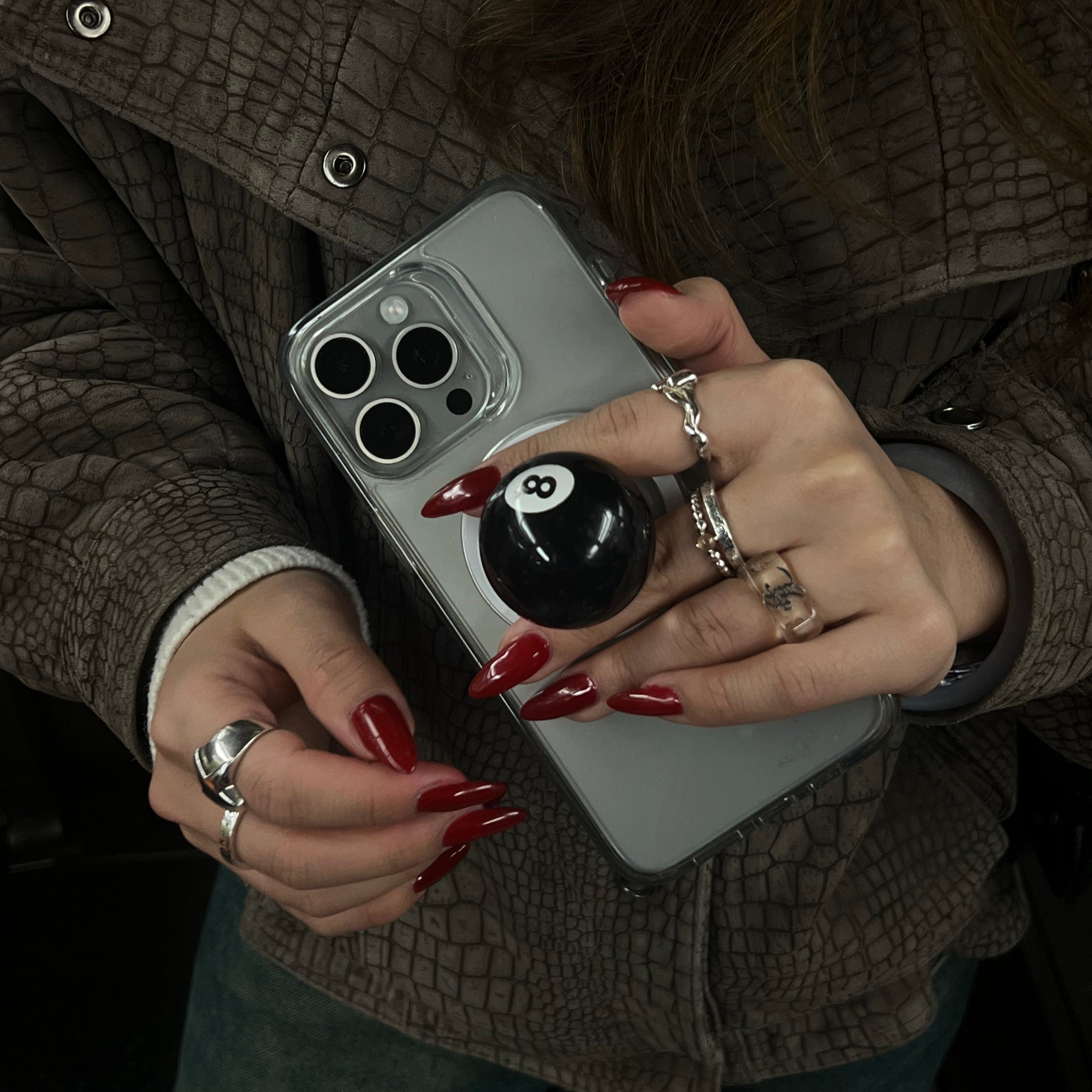 8 ball Pop socket
